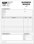 Contractors Invoice Form : PrintIt4Less