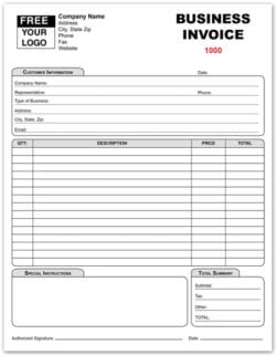 Business Invoices