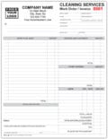 Cleaning Work Order Invoice Form