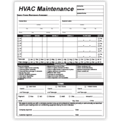 HVAC Service Invoice Form, HVAC Invoices Customized