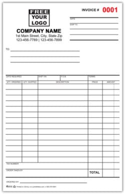 Custom Sales Order Form Printing