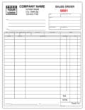 Sales / Order Invoice Form 755