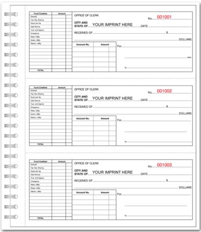 Custom Receipt For Cities and Municipalities