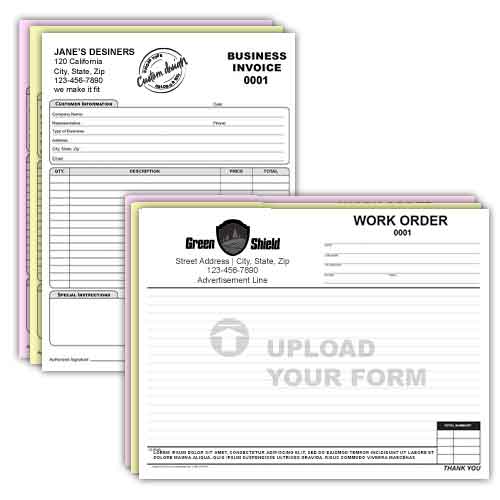 Custom Business Forms, Carbonless Forms