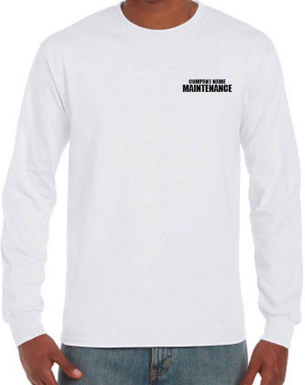 Custom Long Sleeve Maintenance t-shirts