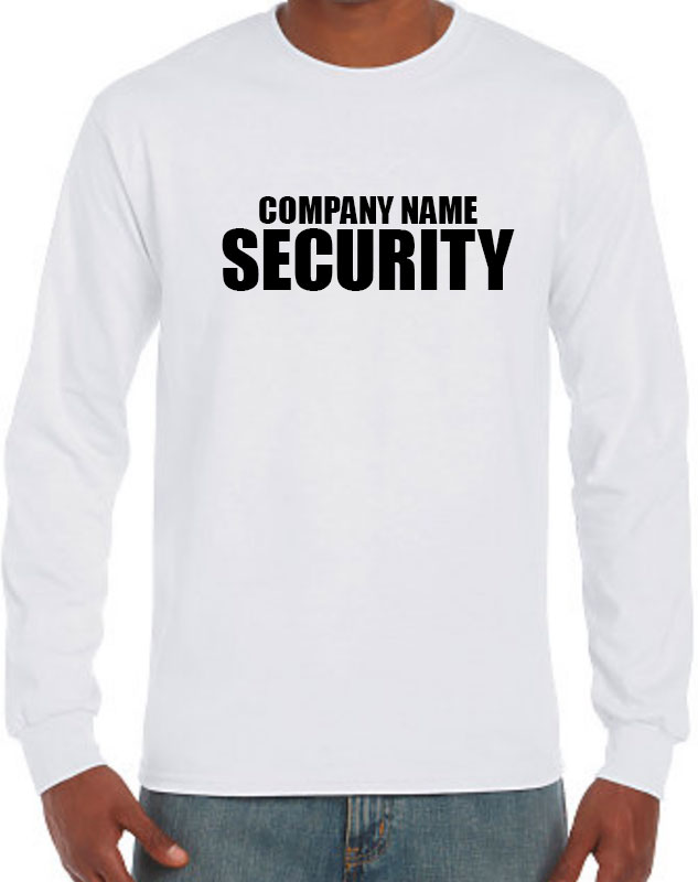 Datum Kantine Kemiker Custom Long Sleeve Security Tshirts