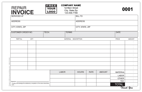 Spa Pool Business Invoice Forms Work Order Designsnprint