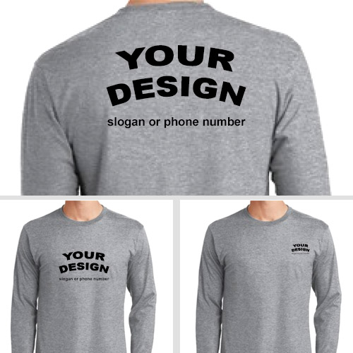 custom long sleeve t shirt printing