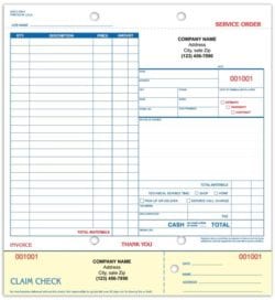 Custom Work Order Forms | Work Order Receipt | Work Order Template ...