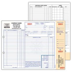 Marine Work Order Form: Repair Claim Check | Printit4Less.com