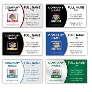 Logo Business Cards Templates: Upload Your Logo | Printit4Less.com