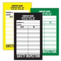 Safety Inspection Record Labels: Custom Business Labels