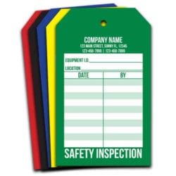 Safety Inspection Record Tags: Call for Service Tags