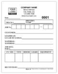 Dump Truck Tickets: Custom Printed Forms | Printit4Less.com