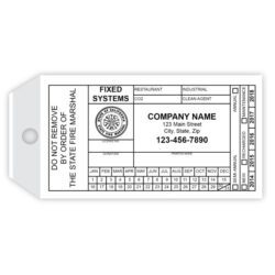 California Sprinkler Inspection Tag | Printit4less.com