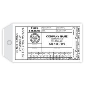 California Fire Sprinkler Tags | Printit4less.com