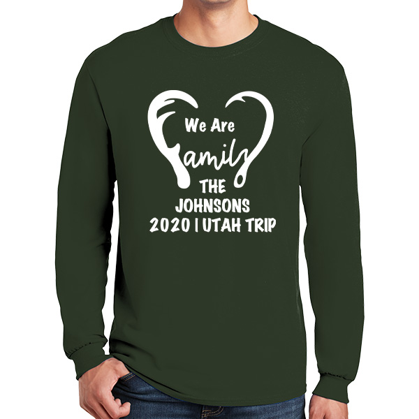 Long Sleeve Personalized Family Camping Trip Shirts