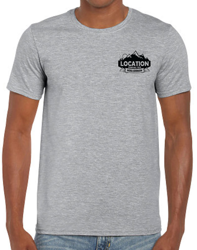 Mountain Camping Trip Shirts with front left chest