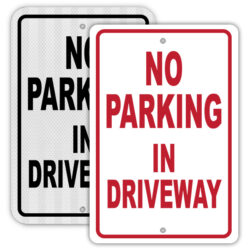 No Parking in Driveway Sign | Printit4Less.com