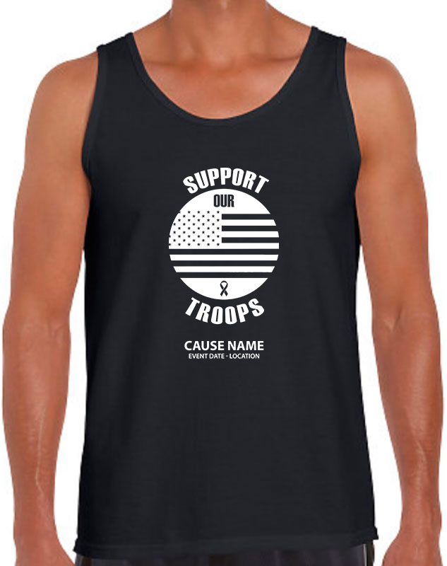 Personalized Support Our Troops Causes Volunteer Shirts
