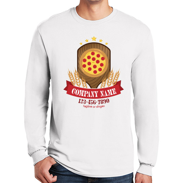 Long Sleeve Pizzeria Restaurant Waiter Shirts