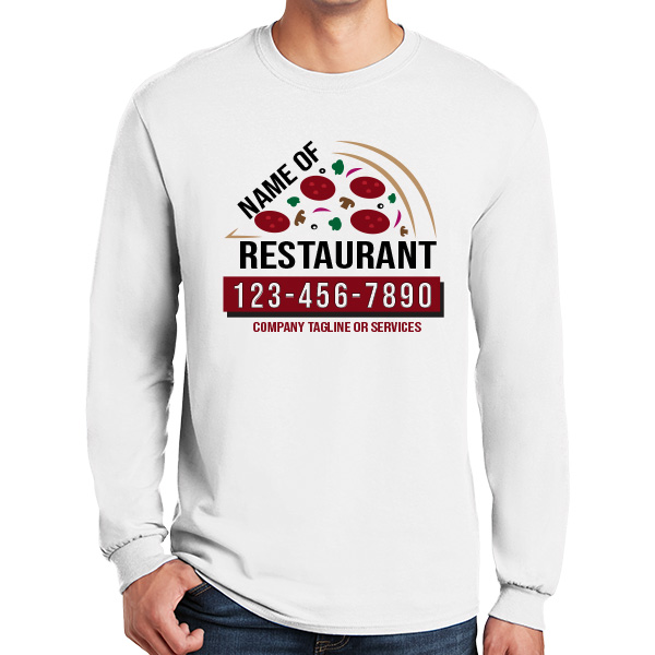 Long Sleeve Personalized Pizzeria Shop Staff Uniform