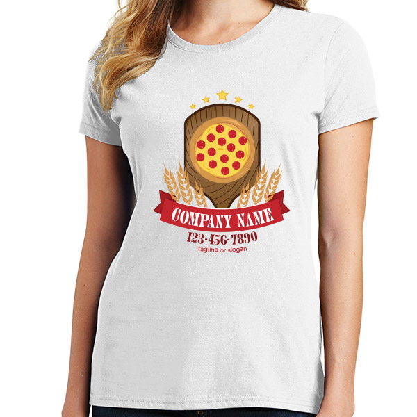 Ladies Pizzeria Restaurant Waiter Shirts