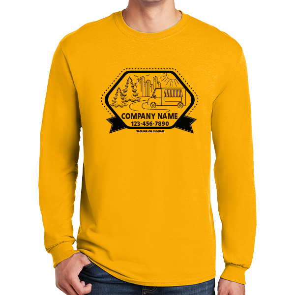 Long Sleeve City Food Truck T-Shirt