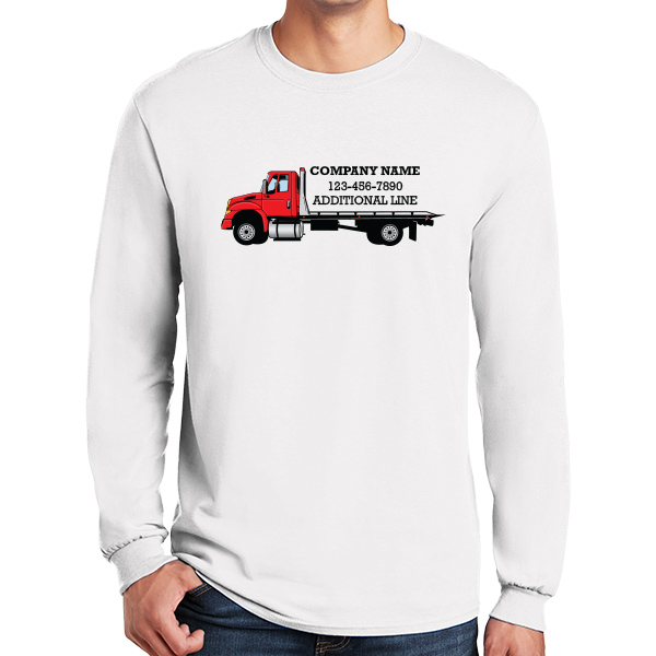 Long Sleeve Company Uniform with Full Color Truck Logo