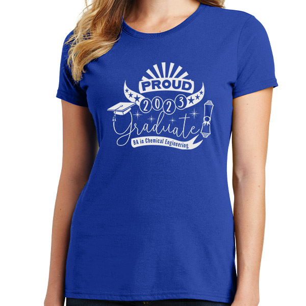 Ladies Custom Proud Graduate Shirt