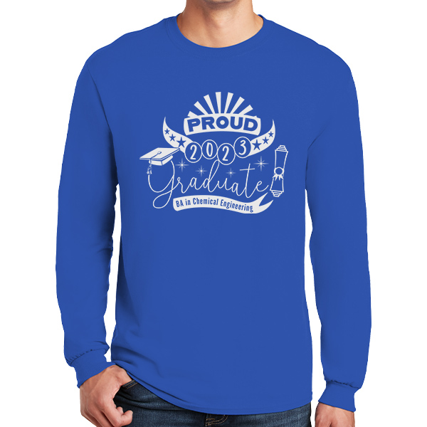 Long sleeve Custom Proud Graduate Shirt