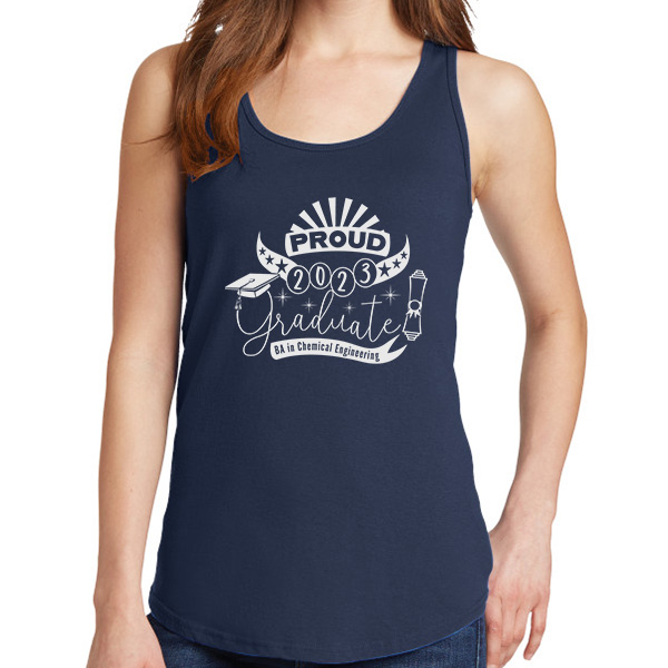 Custom Proud Graduate Ladies Tanks