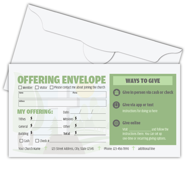 Ways To Give Offering Envelopes