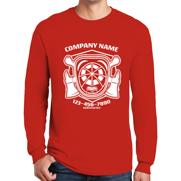 Long Sleeve Custom Firefighter T-Shirts