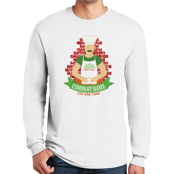 Long Sleeve Pizza Chef Shirts